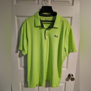Under Armour Men's Bright Green Polo Shirt